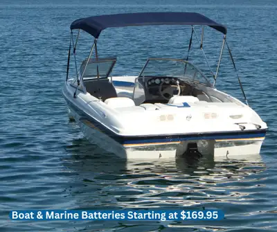 We’ve got quality marine batteries in stock and ready to go — starting at just $169.95. Marine Start...