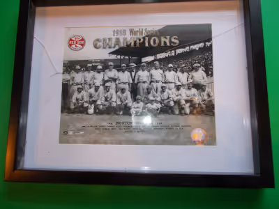 This is a picture of the 1918 World Champions with Babe Ruth. What a great team.