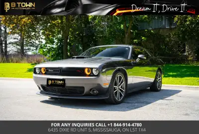 Experience true American muscle with this stunning 2022 Dodge Challenger R/T Shaker, finished in sle...