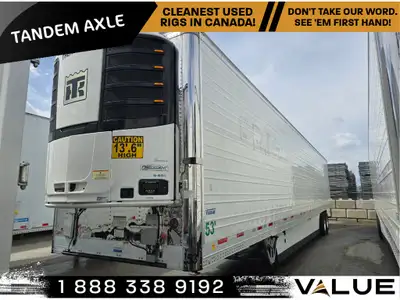 2023 VANGUARD 53' REEFER TRAILER - TANDEM AXLE - THERMOKING APU - C-600 - 2851 HOURS - SWING DOOR Le...