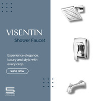 Visentin 6" Pressure Balanced Tub & Shower Set Tub Spout & Valve