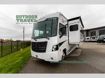 Forest River FR3 Class A gas motorhome 30DS highlights: Separated Bathroom 40in.in. LED 12V TV Power...