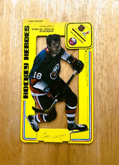 1975 Eddie Westfall 12” HStand Up w/Replica Signature, View more