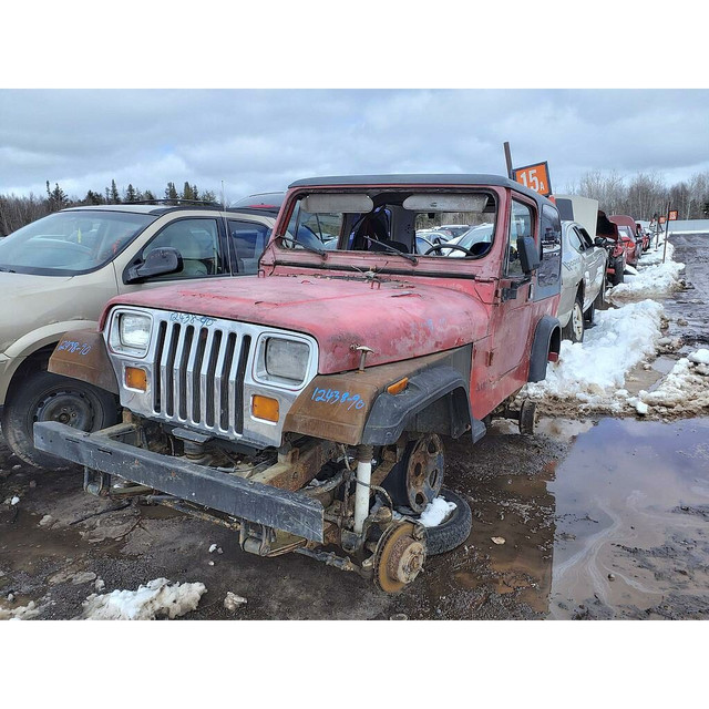 JEEP WRANGLER 1990 parts available Kenny U-Pull Moncton | Auto Body Parts |  Moncton | Kijiji