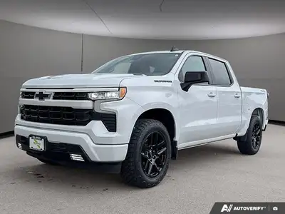 This 2024 Chevrolet Silverado 1500 Crew Cab RST in stunning Summit White redefines power and comfort...