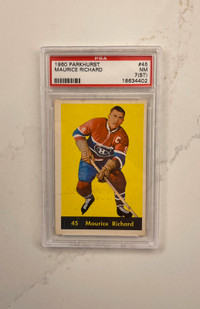 1960 Parkhurst Maurice Richard #45 Psa 7 (ST - waxmark) (SALE)