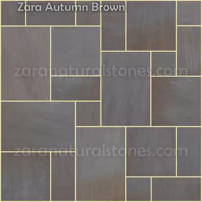 Autumn Brown Square Cut Flagstone Pavers - Thousands of sqft in stock with a wide selection of 30 pl...