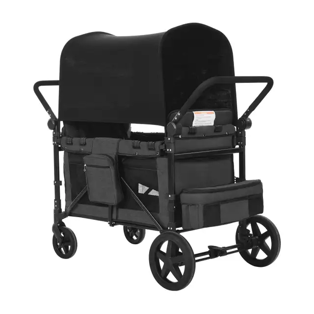 4-Seater Wagon Stroller – Foldable, Durable, & Family-Ready! in Strollers, Carriers & Car Seats in Oakville / Halton Region - Image 2