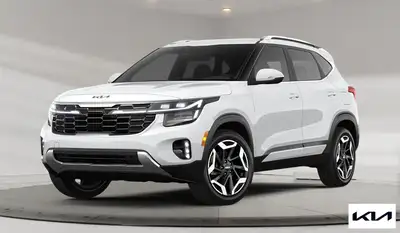 2025 Kia Seltos SX AWD The 2025 Kia Seltos SX AWD in Snow White Pearl delivers a clean, sophisticate...