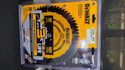 DEWALT 10" 60T Finish Circular Saw Blade DWA11060 - BRAND NEW, View more