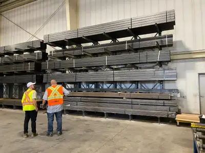 16’ tall cantilever racking in stock - quick ship ready., View more