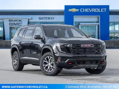 Take on any adventure with the 2026 GMC Acadia AT4 AWD — a midsize SUV built to combine capable off-...