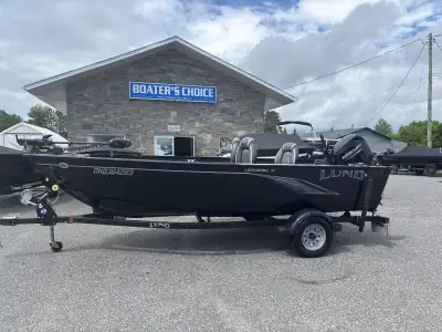 Used 2022 Lund 1650 Rebel Tiller w/50hp & Trailer Package Includes; - Garmin Graph - Minnkota 70lb P...