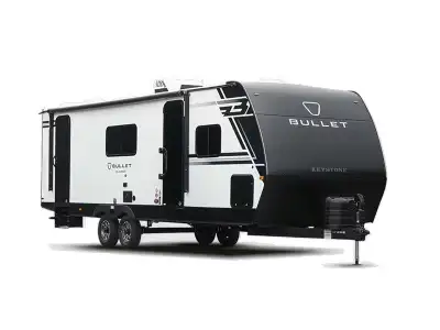 Keystone Bullet Classic travel trailer 21RKCWE highlights: Pass-Through Storage Full Bath 16' Awning...