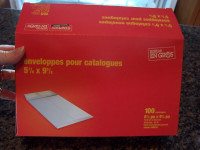 White Booklet Envelopes 5-7/8" x 9-5/8"100@Box/10 boxes