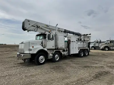 CAT C15 / Allison! Tandem Steer 2007 Western Star 4900 with Terex AH100 Barehand Bucket Truck KMS: 2...