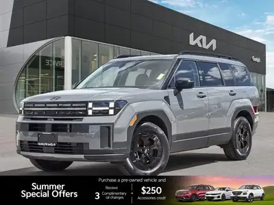 Command attention on every road with the sophisticated 2025 Hyundai Santa Fe XRT. This Hampton Gray...