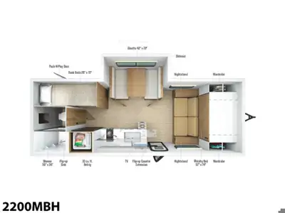 Coming soon! 2026 Winnebago Micro Minnie 2200MBHThe Micro Minnie™ delivers endless adventure in a li...