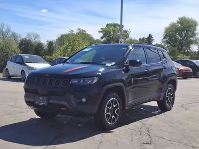 Check out this certified 2024 Jeep Compass Trailhawk 4x4 | Pano Roof | Split Leather | Nav | Heated...