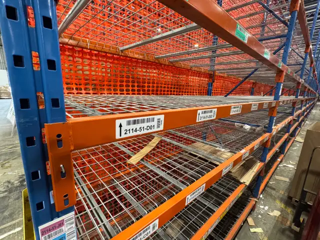 Used Redirack pallet racking beams 8’ x 3” ON SALE!63406571237505123