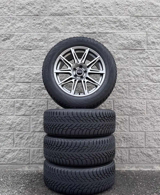 (95%) 4x 235/60R18 Nokian Winters w/ Volvo XC60 18" Rims in Tires & Rims in City of Toronto - Image 2