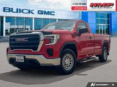 PRE-OWNED 2022 GMC SIERRA 1500 PRO LONG BOX IN CARDINAL RED! [Clean vehicle history – 1-Owner – Low...
