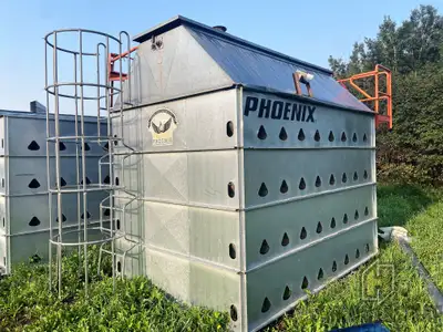 PHOENIX 12 Tier Continuous Grain Dryer Newer version Vertec natural gas 6 million BTU burner 20 HP e...