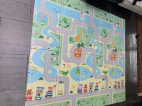 Kids Foldable Kids Play Mat Island Road City - EXTRA LARGE SIZE