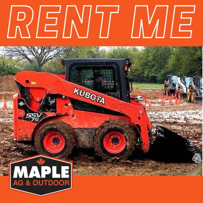 Reach out to Maple Ag & Outdoor for your Kubota SSV75 skid steer rental requirements. Handle your ta...