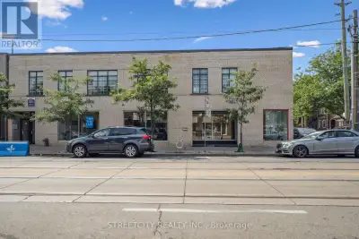 Corner lot building with 74 foot frontage. Bright interior suited for office or retail with spacious...