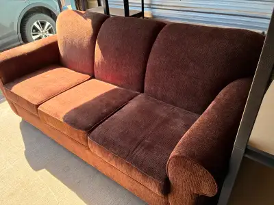 In good condition. From a non-smoking, pet free home. Sofa is 84” long. Seat cushions still have the...