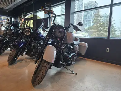 A majestic bagger with impressive power, the Harley-Davidson Road King Special has a uniquely comman...
