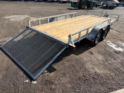 82x16 Duratrail Tandem Axle ATV Trailer Features: Hot Dipped Galvanized 2 X 3500lb Axles Electric Br...