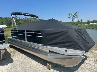Marsh's Marina 2025 Princecraft Jazz 21-2S Pontoon boat with 60 Hp Mercury Four Stroke Engine in sto...