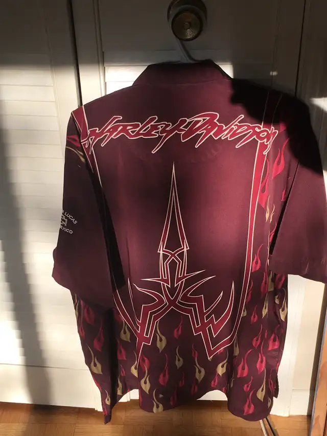 Harley Davidson Cycles-Cabo San Lucas-Baja Mexico-Satin Shirt-XL in Street, Cruisers & Choppers in City of Toronto - Image 4