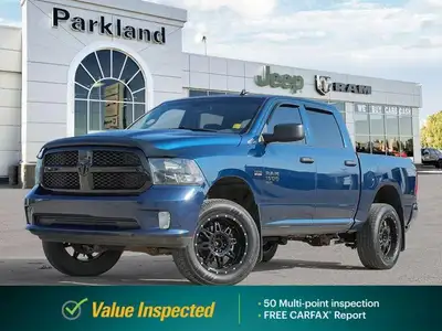 Turn heads with this stunning 2019 Ram 1500 Classic Express Night Crew Cab 4x4, boasting a powerful...