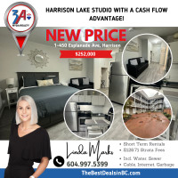 Harrison Lake Studio with a Cash Flow Advantage!
