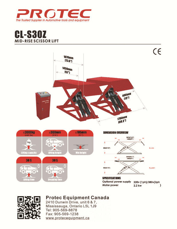 Portable Mid-rise small scissor lift $2695, Black Friday Sale! in Tires & Rims in Mississauga / Peel Region - Image 4