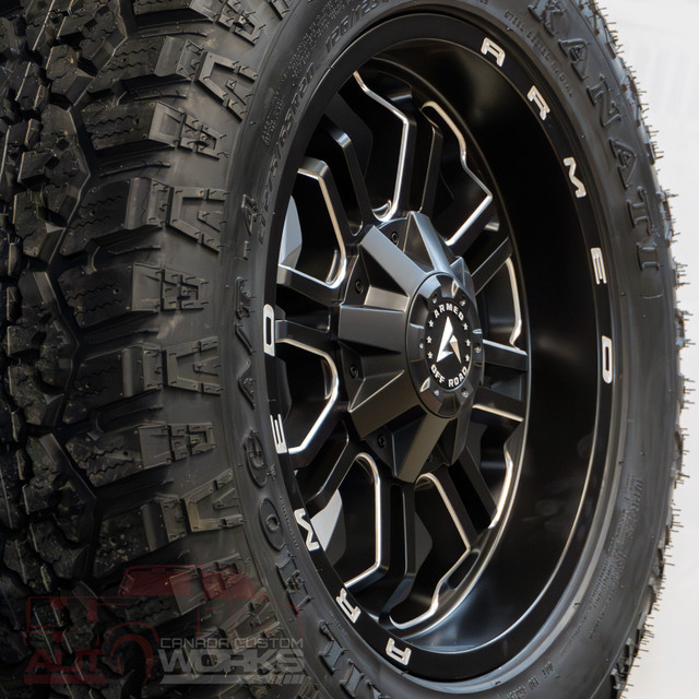 NEW! 20" Armed CANNON in MATTE BLACK MILLED - ONLY $1250 in Tires & Rims in Calgary - Image 2