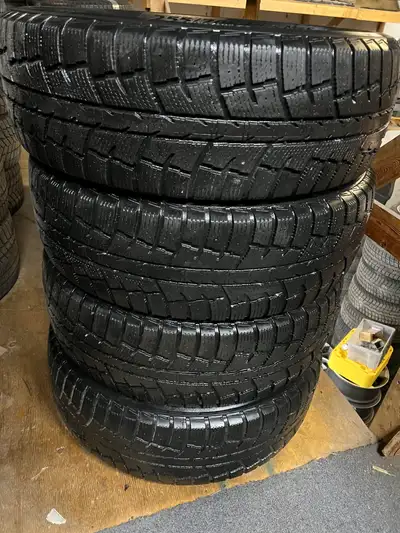 Good set of Minerva Eco Stud SUV winter tires. 255/70/18 7-8/32nd tread remaining You can reach me a...