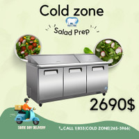 Table de préparation de sandwich/salade réfrigérée de 72" $2690