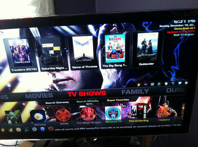 Kodi Updated to 20 fully Programmed  $30.00 in Services (Training & Repair) in Edmonton