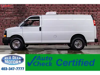 **ACCIDENT FREE - MECHANICALLY CERTIFIED** 30,240 KM This 2023 GMC Savana 3500 Reefer Cargo Van is p...
