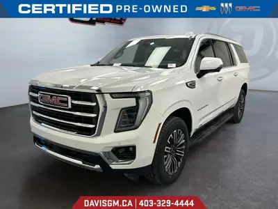 The 2025 GMC Yukon XL Elevation 4WD commands attention with extended-length presence, bold monochrom...