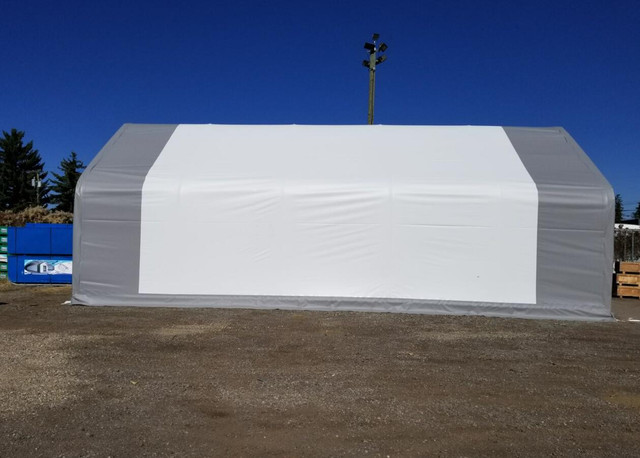 WHOLESALE PRICE: Double Truss Frame  Storage Shelters PVC Fabric in Other in Whitehorse - Image 3