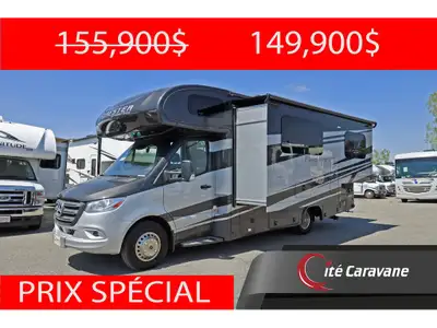 Classe C / B+ 24 pieds Mercedes Sprinter, Forest River Sunseeker 2400B / Forester 2401B + Crics hydr...