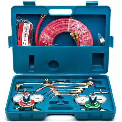 NEW Complete Oxygen Acetylene Welding and Cutting Kit. Precision welding, cutting, brazing, solderin...