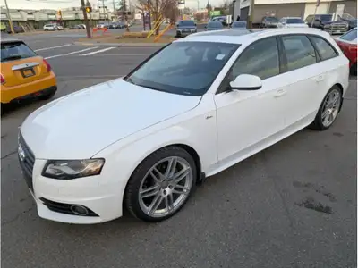 THIS IS A 1 OWNER CAR FROM NEW. TOP MODEL AUDI A4 2.0T QUATTRO S LINE EDITION AVANT WAGON. IBIS WHIT...