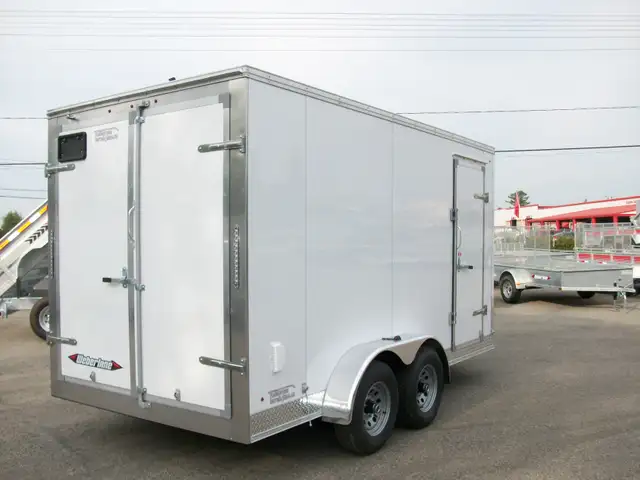 2025 Weberlane Cargo 7' x 14' v-nose 2 essieux 5200lb glissiere  in Cargo & Utility Trailers in Laval / North Shore - Image 4