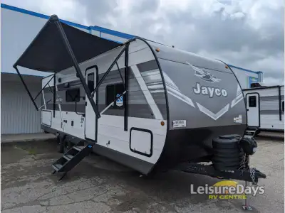 Jayco Jay Flight travel trailer 261BHS highlights: Double-Size Bunks Jack-Knife Sofa Dual Entry Bedr...